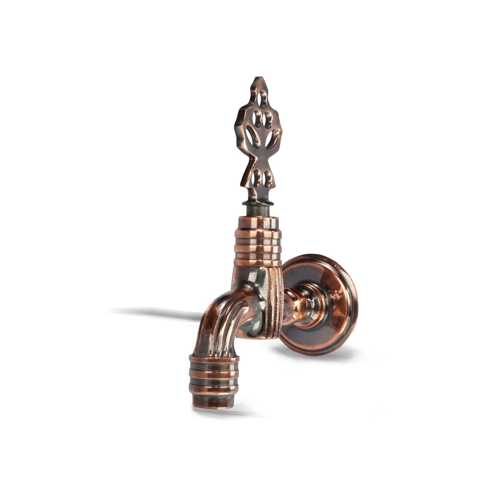 Ottoman antique brass hammam faucet traditional polished design – angle view main