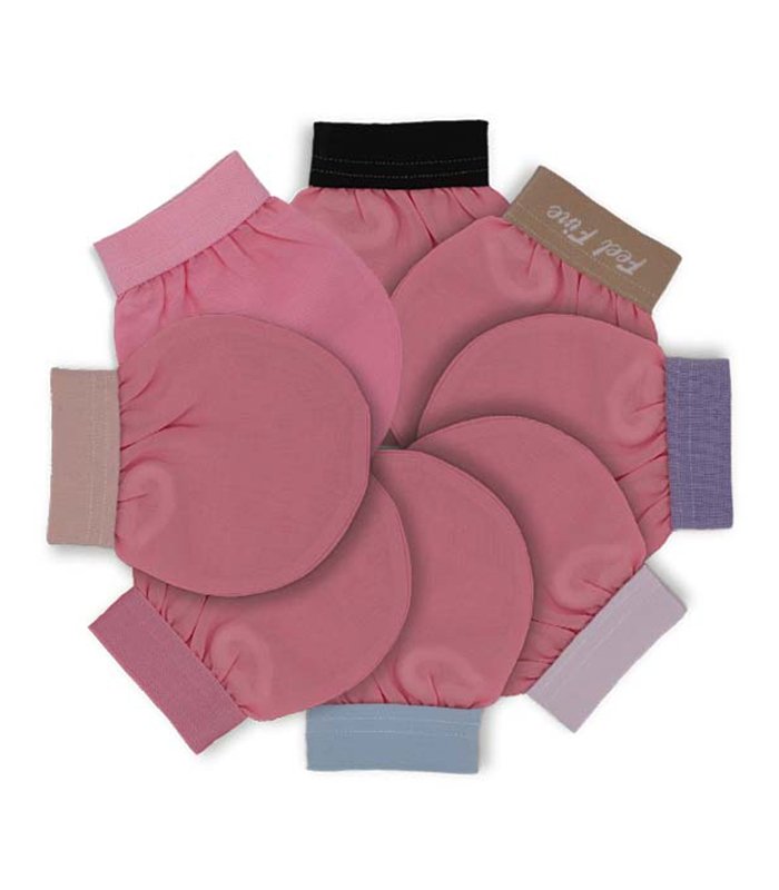 Turkish exfoliating face mitt natural plant silk candy pink main product image