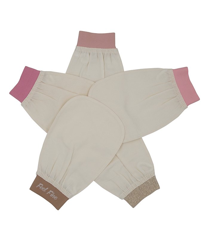 Natural viscose exfoliating glove extra luxe for body