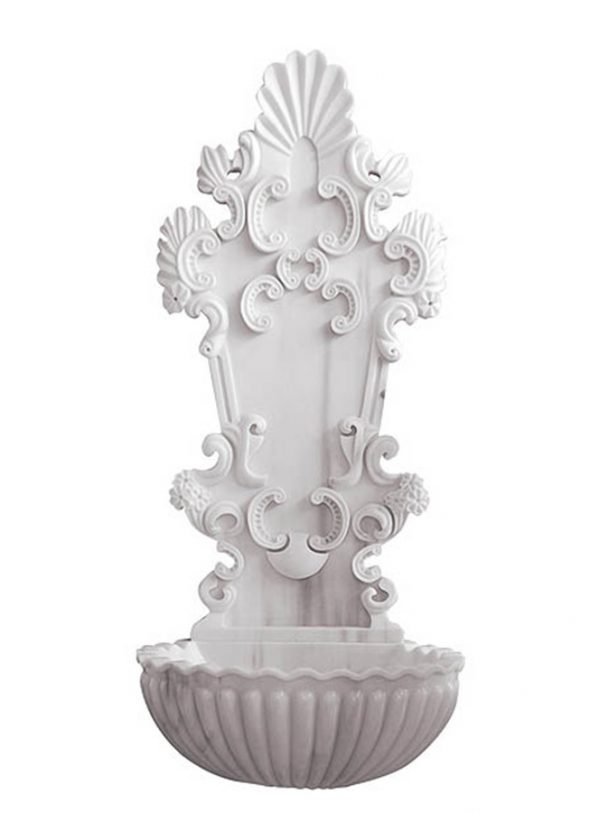 Marble wall panel AFHKU-223 — Deep 3D relief CNC + handmade carved intricate architectural panel — 60×50×160 cm — hotel hammam spa