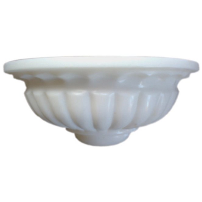Handmade marble wall sconce AFHA-030 — Afyon White Marble — 37×17×16 cm — hotel hammam spa lighting