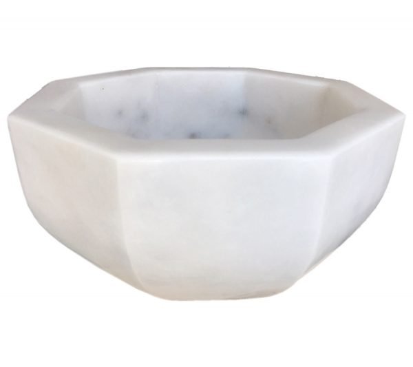 Handmade marble washbasin AFHL-03 — Square Vessel Sink — Turkish marble 42×42×20 cm