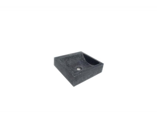 Handmade marble washbasin AFHL-39 — Square Vessel Sink — Turkish marble 42×42×15 cm