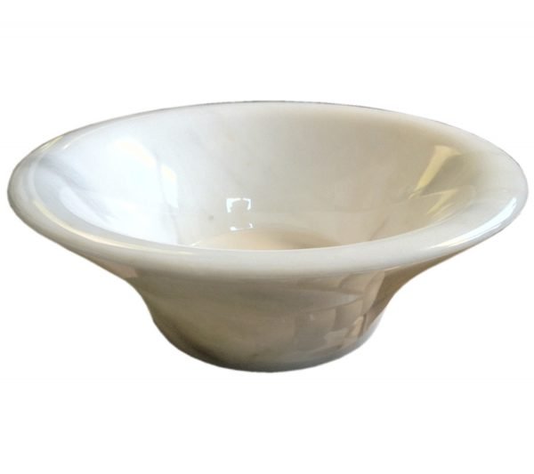Handmade marble washbasin AFHL-65 — Square Vessel Sink — Turkish marble 42×42×15 cm