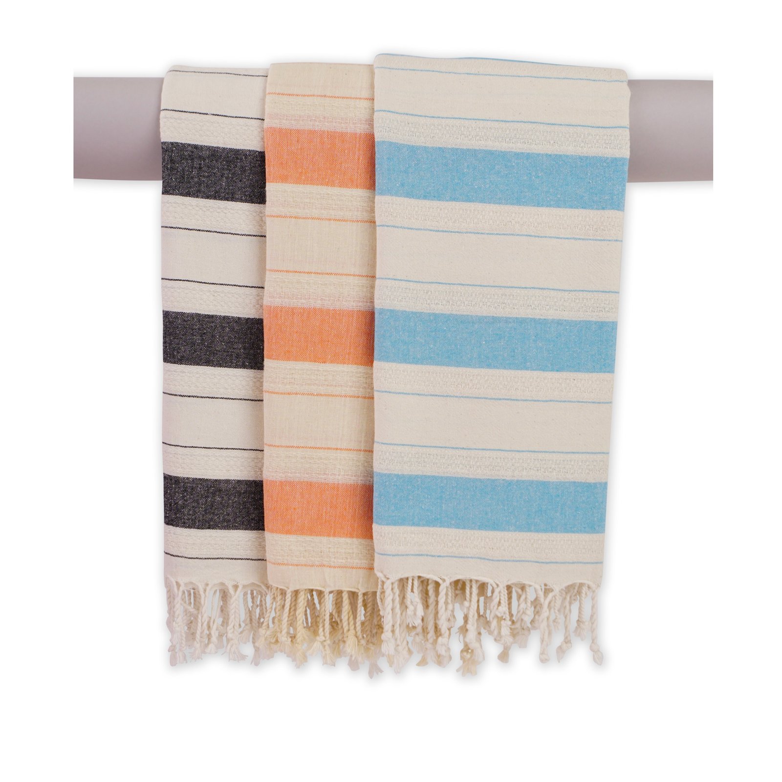 Lightweight Striped Turkish Peshtemal Towel Kolonlu Pattern – All Colors