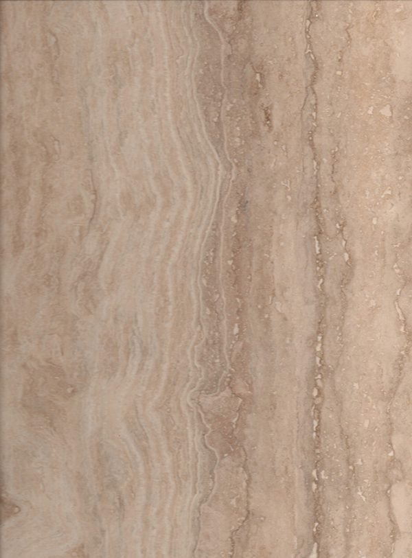 TRAVERTINE CLASSIC VC travertine block — cream and ivory with linear directional stripe patterns (vein cut) — wholesale natural stone